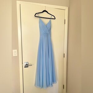 David’s Bridal Celebrate DB Studio Spaghetti Strap Full Skirt Bridesmaid Dress